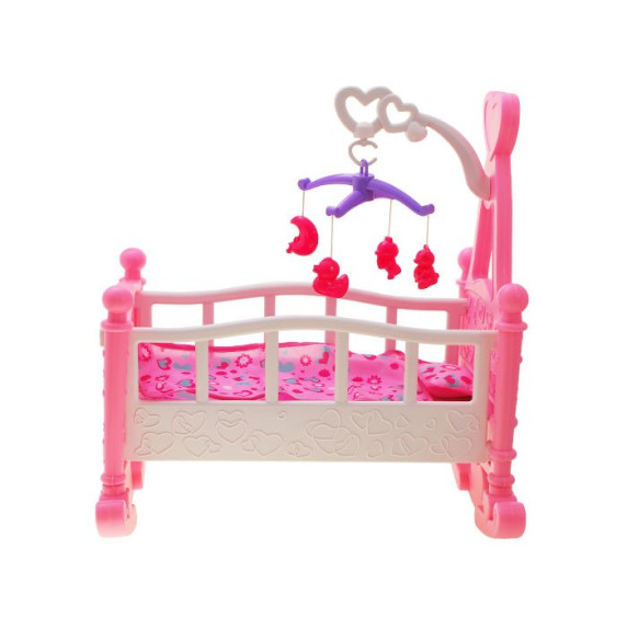 Játékbölcső babáknak Inlea4Fun BABY BED - rózsaszín