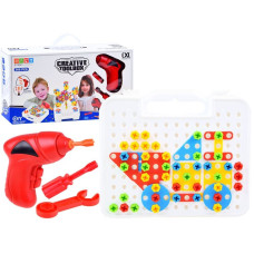 Set creativ de construcție - Inlea4Fun CREATIVE TOOLBOX - 268 elemente - 