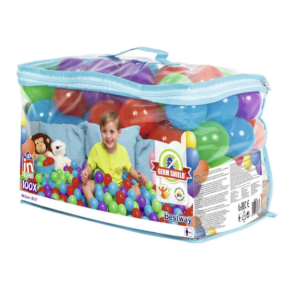 Színes labdák medencébe BESTWAY 52296 - 100 darabos