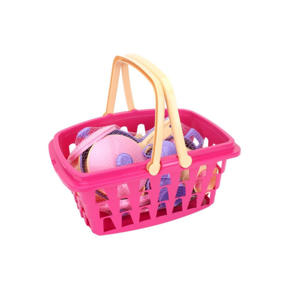 Set ustensile bucătărie cu coș - Inlea4Fun KITCHEN SET - 26 bucăți accesorii