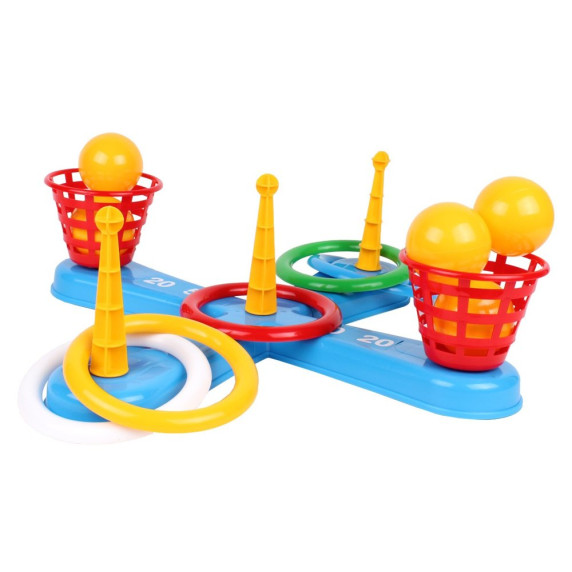 Joc de aruncare cu cercuri și mingi - Inlea4Fun SKILL Game