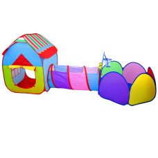 Detský hrací stan so spojovacím tunelom 3v1 Inlea4Fun PLAY TENT - 