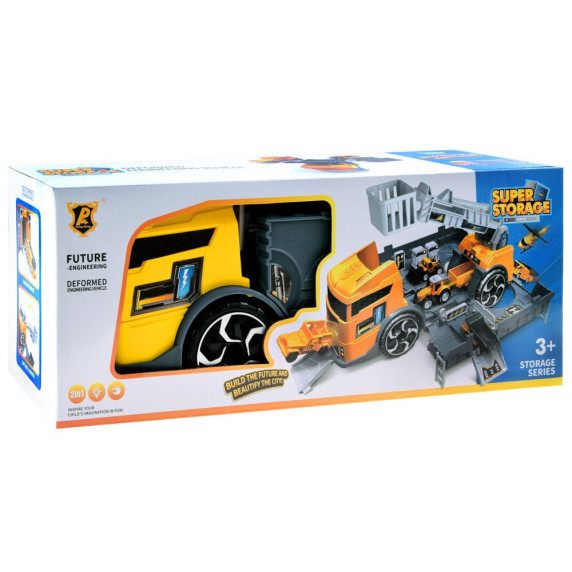 Vontató autó 2az1-ben Inlea4Fun SUPER STORAGE 