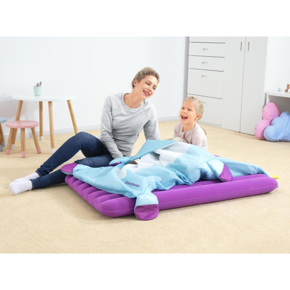 Felfújható matrac + hálózsák 132x76 cm BESTWAY Unikornis