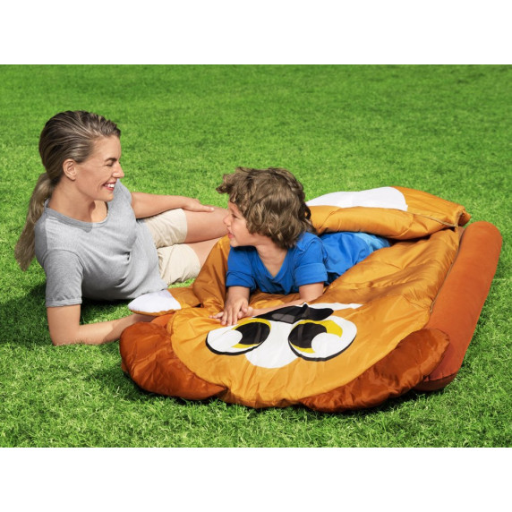 Felfújható matrac + hálózsák 132x76 cm BESTWAY Kutyus