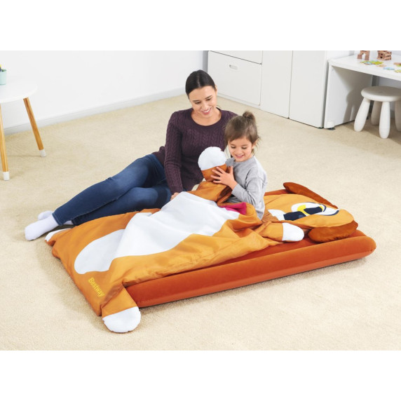 Felfújható matrac + hálózsák 132x76 cm BESTWAY Kutyus