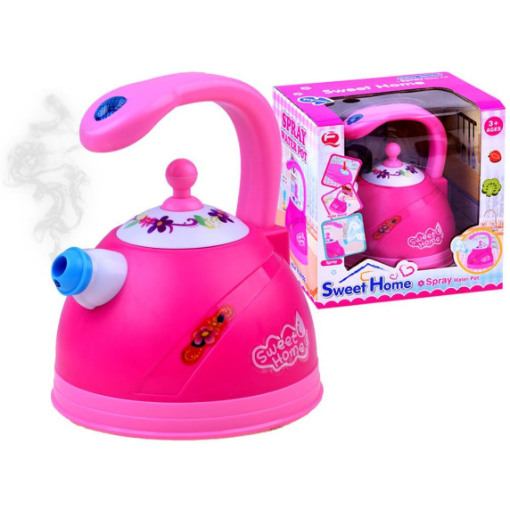Detský čajník so svetelnými a zvukovými efektmi Inlea4Fun SWEET HOME - ružový