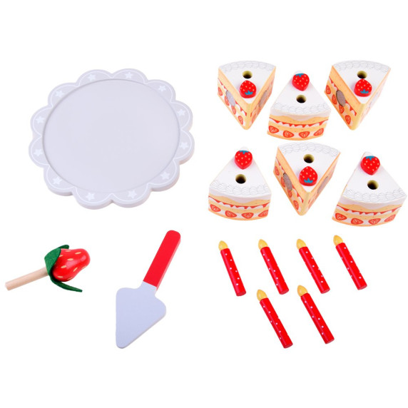 Detská drevená krájacia torta lnea4Fun SPONGE CAKE