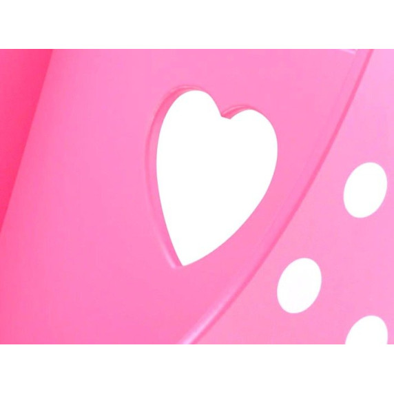 Drevený kočík pre bábiky Inlea4Fun PINK DOLL'S PRAM