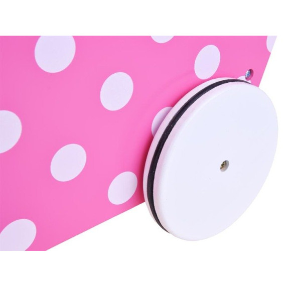 Drevený kočík pre bábiky Inlea4Fun PINK DOLL'S PRAM