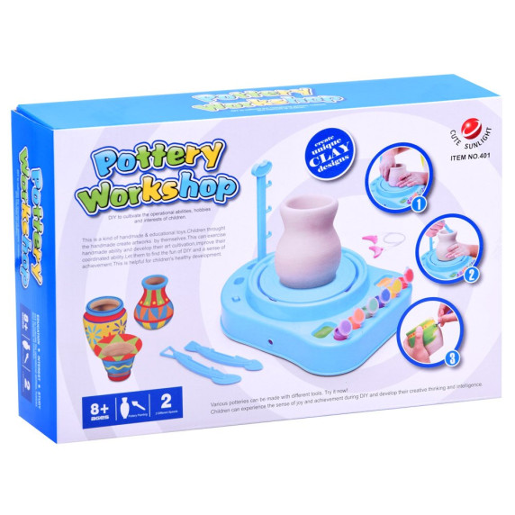 Atelier ceramică pentru copii roz Inlea4fun
