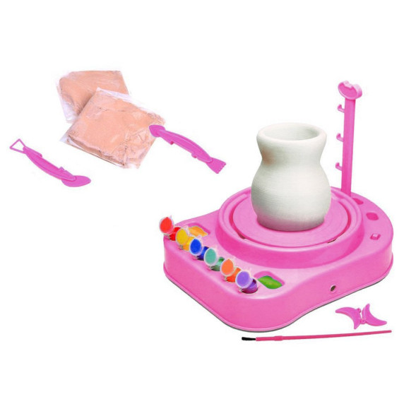 Atelier ceramică pentru copii roz Inlea4fun
