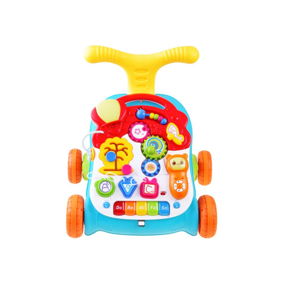 Premergător educațional cu masă 2 în 1 - verde / galben - Inlea4fun