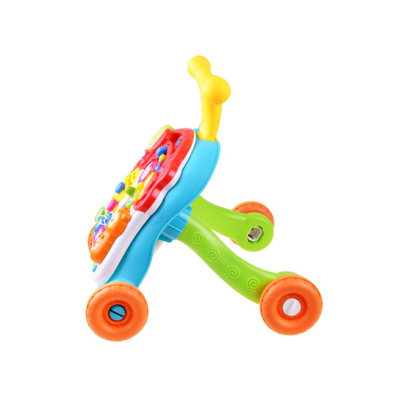 Premergător educațional cu masă 2 în 1 - verde / galben - Inlea4fun