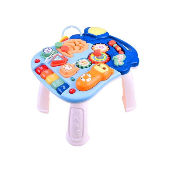 Detské edukačné chodítko s mélodiami Inlea4Fun MUSICAL STROLLER - modré/červené