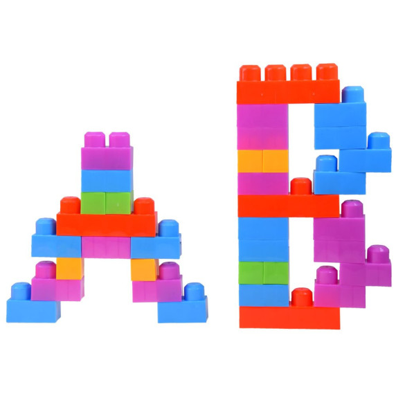 Sada stavebných kociek 280 ks BLOCKS PUZZLE GAME Inlea4Fun