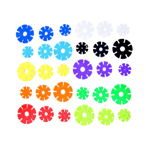 Korong építőjáték 360 darabos Inlea4Fun SNOWFLAKE 3D 