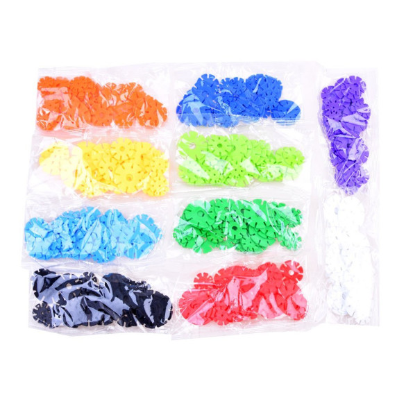 Korong építőjáték 360 darabos Inlea4Fun SNOWFLAKE 3D 