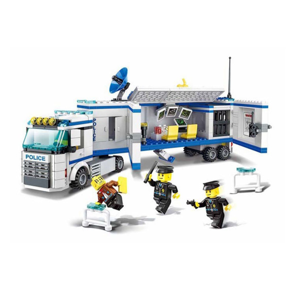 Építőjáték Rendőr állomás 395 db Inlea4Fun POLICE