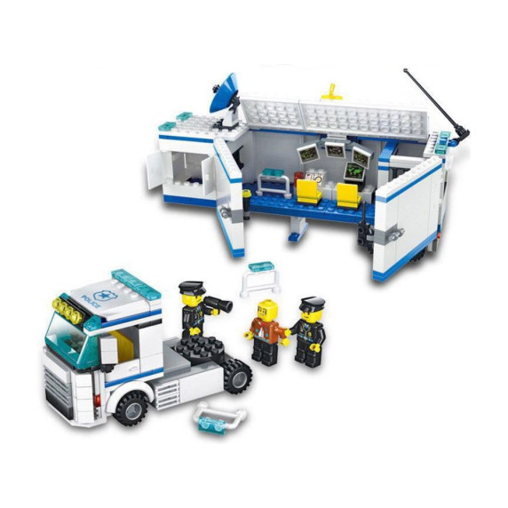 Építőjáték Rendőr állomás 395 db Inlea4Fun POLICE