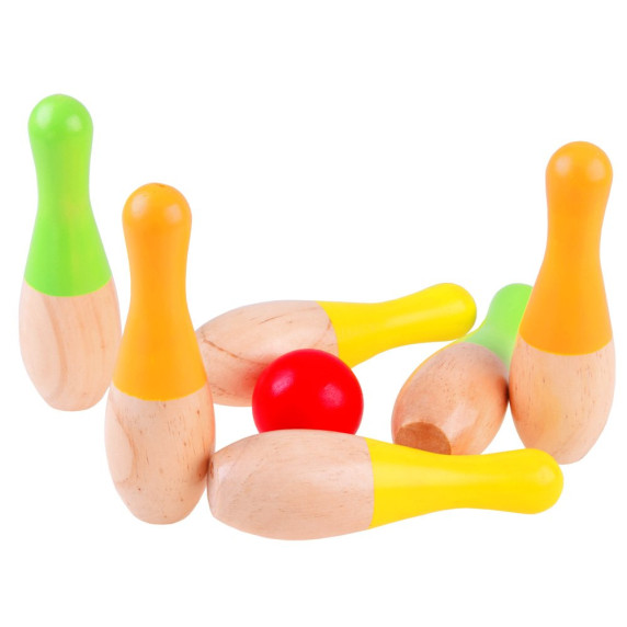 Set popice din lemn - Inlea4Fun WOODEN SKITTLES