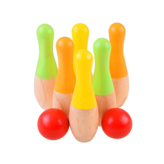 Set popice din lemn - Inlea4Fun WOODEN SKITTLES