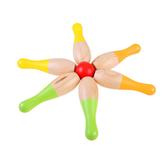 Set popice din lemn - Inlea4Fun WOODEN SKITTLES