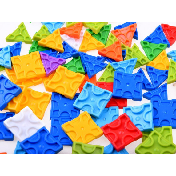 Set construcție creativ 3D, 227 bucăți, Animal World Blocks Inlea4fun