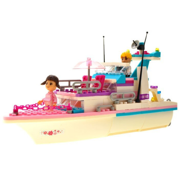 Set de construcție vas de croazieră, 300 bucăți, Temperament Inlea4fun