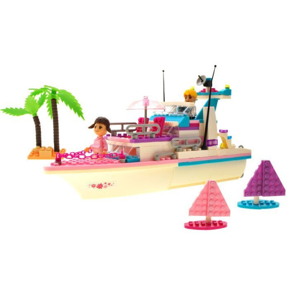 Set de construcție vas de croazieră, 300 bucăți, Temperament Inlea4fun