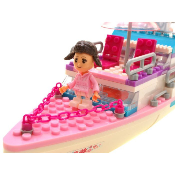 Set de construcție vas de croazieră, 300 bucăți, Temperament Inlea4fun