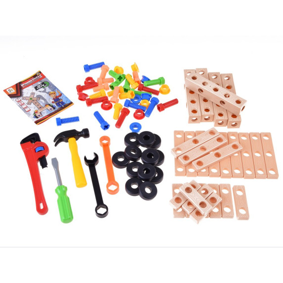 Konštrukčná kreatívna sada Inlea4Fun POWER TOOLS 80 kusov