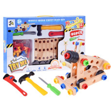 Konštrukčná kreatívna sada Inlea4Fun POWER TOOLS 80 kusov - 