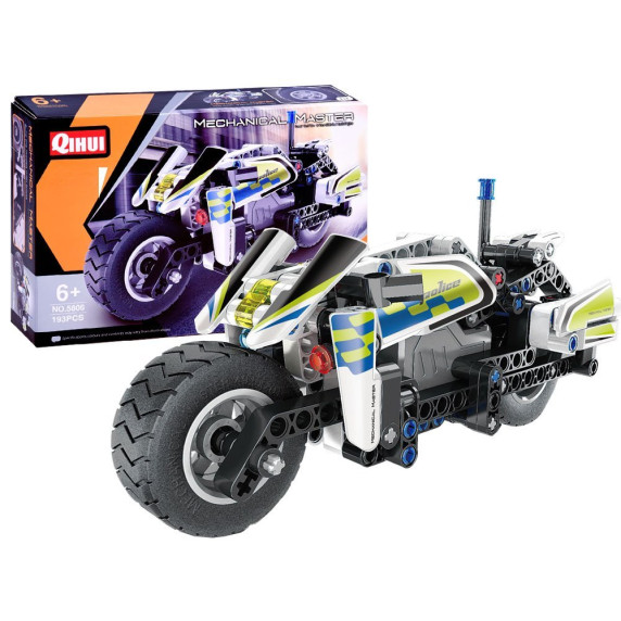Konštrukčná kreatívna sada 193 kusov Inlea4Fun MECHANICAL MASTER POLICE