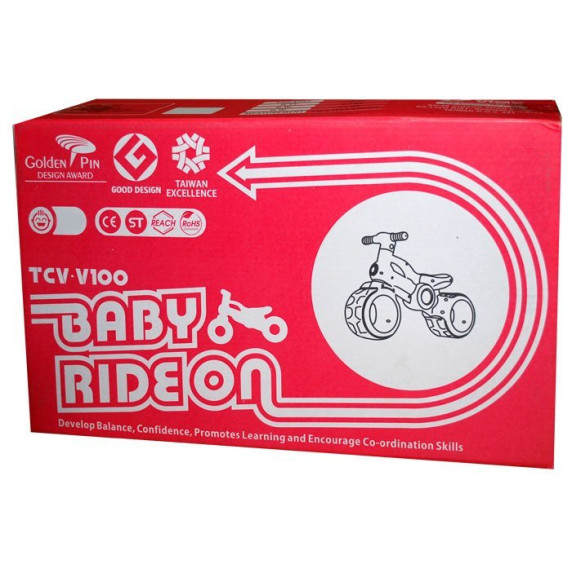 Lábbal hajtós kismotor Inlea4Fun BABY RIDE ON RO0063 - rózsaszín