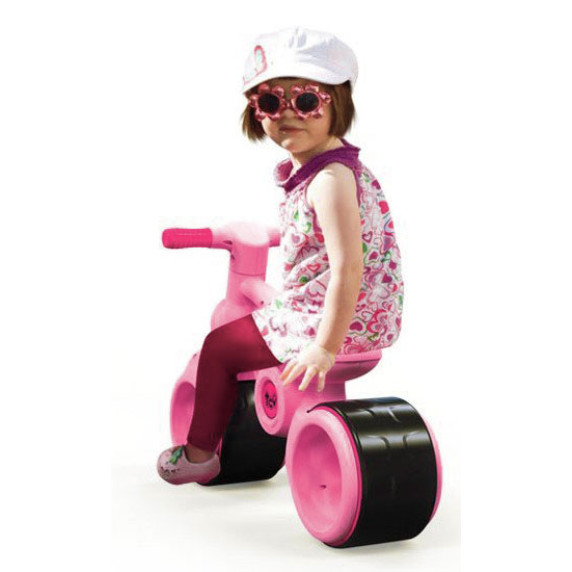 Lábbal hajtós kismotor Inlea4Fun BABY RIDE ON RO0063 - rózsaszín