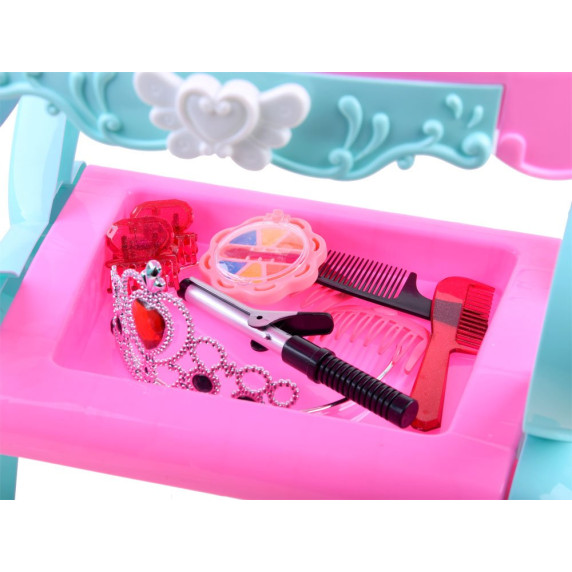 Fésülködő asztal székkel Inlea4Fun BEAUTIFUL DRESSER