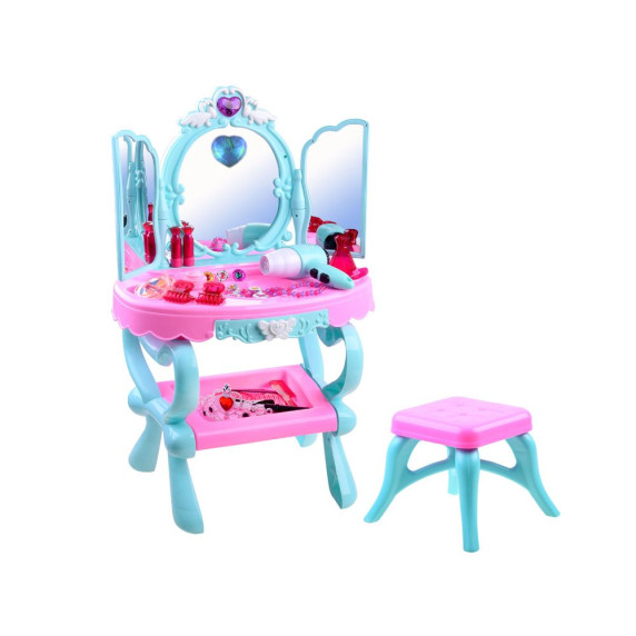Fésülködő asztal székkel Inlea4Fun BEAUTIFUL DRESSER