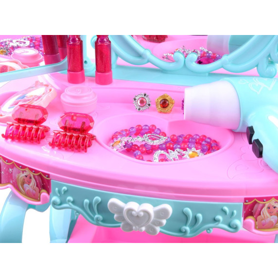 Fésülködő asztal székkel Inlea4Fun BEAUTIFUL DRESSER