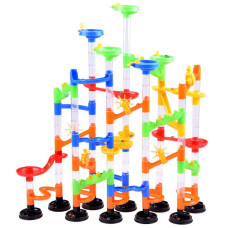 Set construcție traseu pentru bile 136 piese Marble Track Inlea4Fun - 