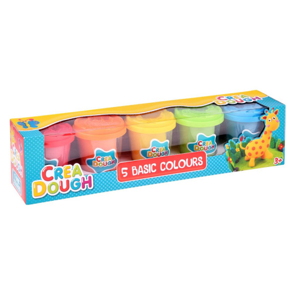 Inlea4Fun CREA DOUGH Plastelínová sada ZA3167 - 5 farieb