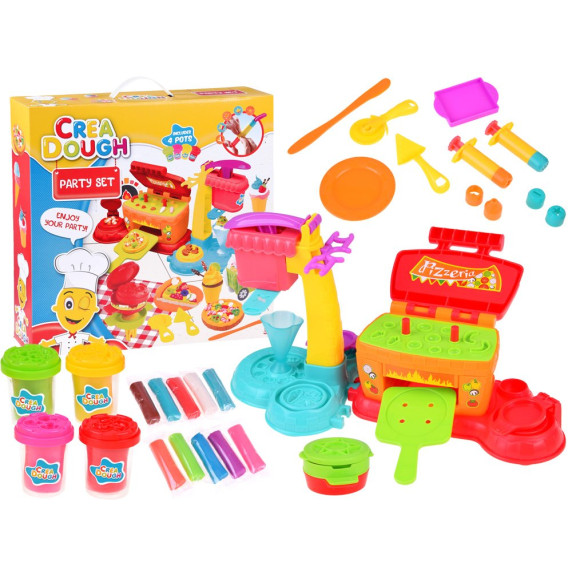 Gyurmakészlet Inlea4Fun CREA DOUGH Party Set 