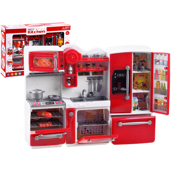 Kuchynka pre bábiku so zvukovými a svetelnými efektmi Inlea4Fun MINI KITCHEN 