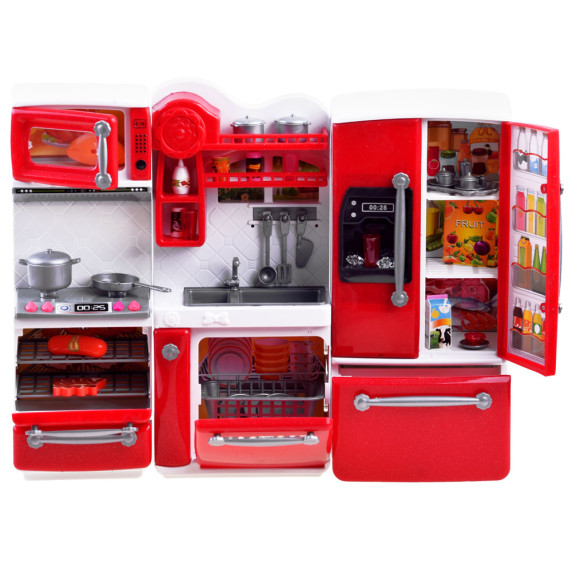 Kuchynka pre bábiku so zvukovými a svetelnými efektmi Inlea4Fun MINI KITCHEN 