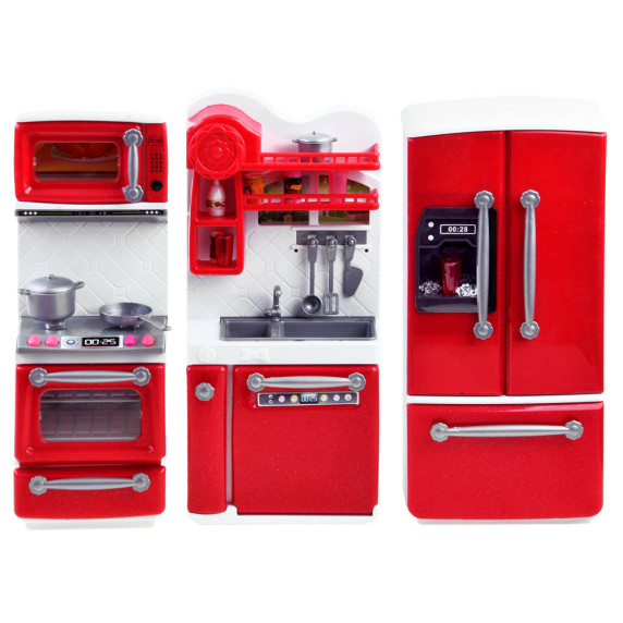 Kuchynka pre bábiku so zvukovými a svetelnými efektmi Inlea4Fun MINI KITCHEN 