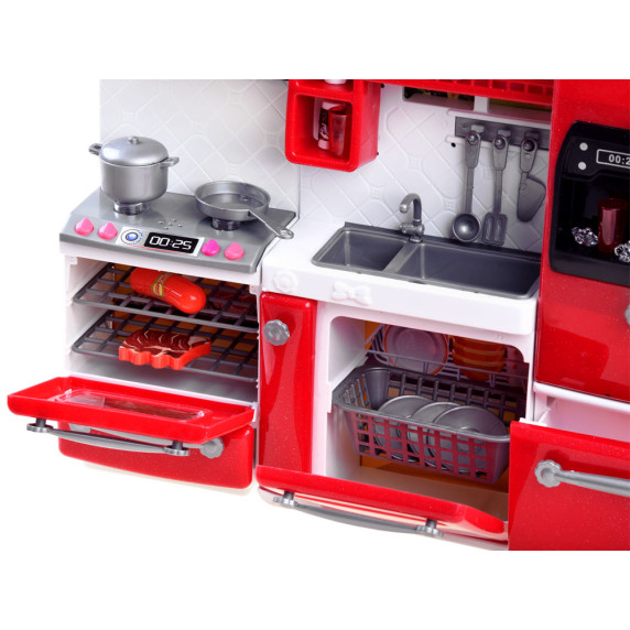 Kuchynka pre bábiku so zvukovými a svetelnými efektmi Inlea4Fun MINI KITCHEN 