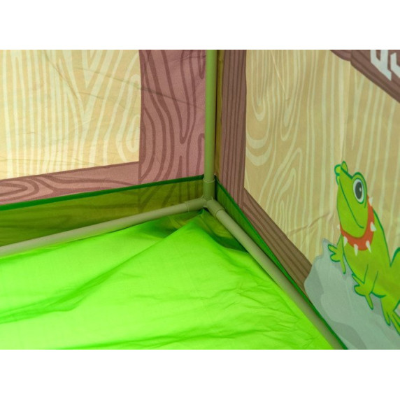 Gyereksátor Inlea4Fun CLUBHOUSE - zöld/barna faházikó