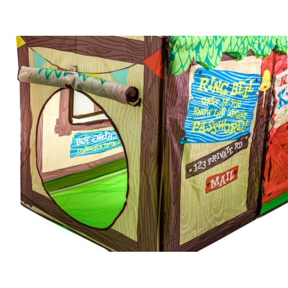 Gyereksátor Inlea4Fun CLUBHOUSE - zöld/barna faházikó