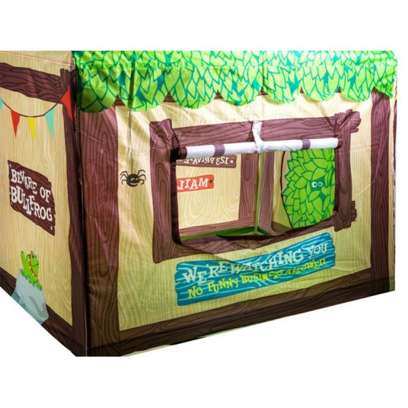 Gyereksátor Inlea4Fun CLUBHOUSE - zöld/barna faházikó