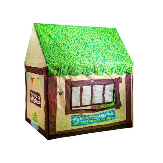 Gyereksátor Inlea4Fun CLUBHOUSE - zöld/barna faházikó